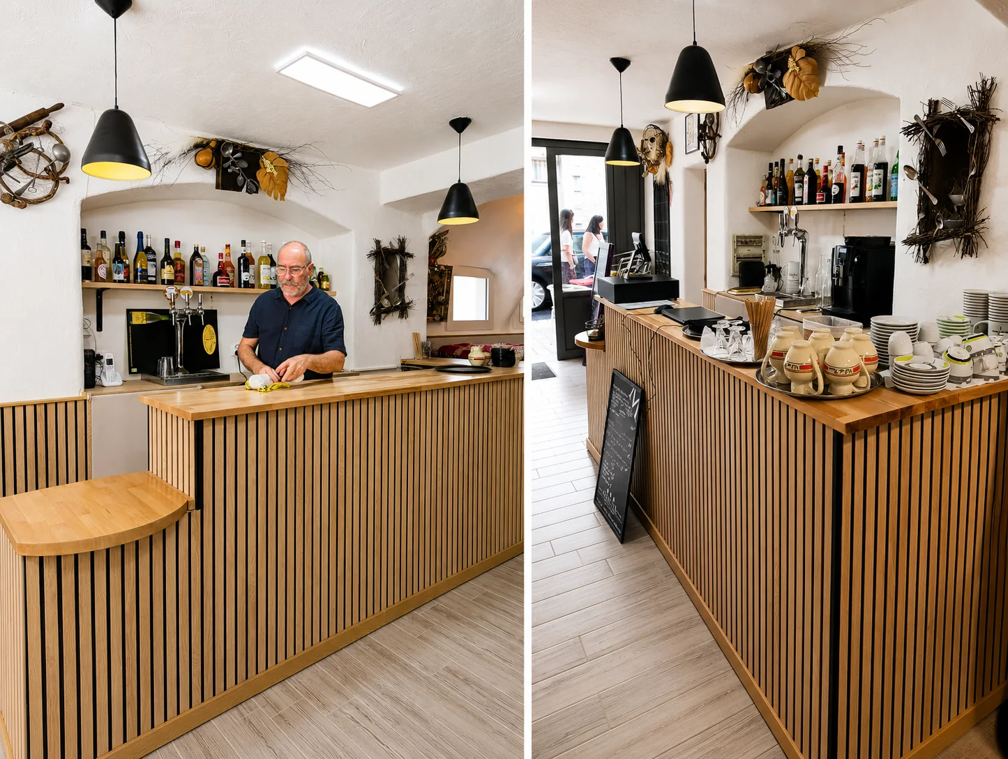 Le bar de la crêperie